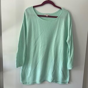 Merona Light Green Blue  Knit Top sweater